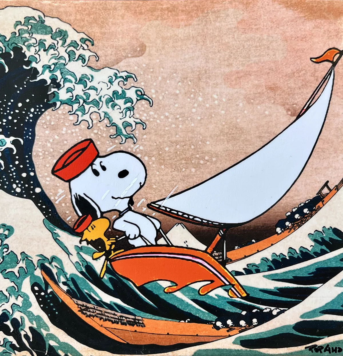 "Snoopy Wellen" von Marisa Rosato