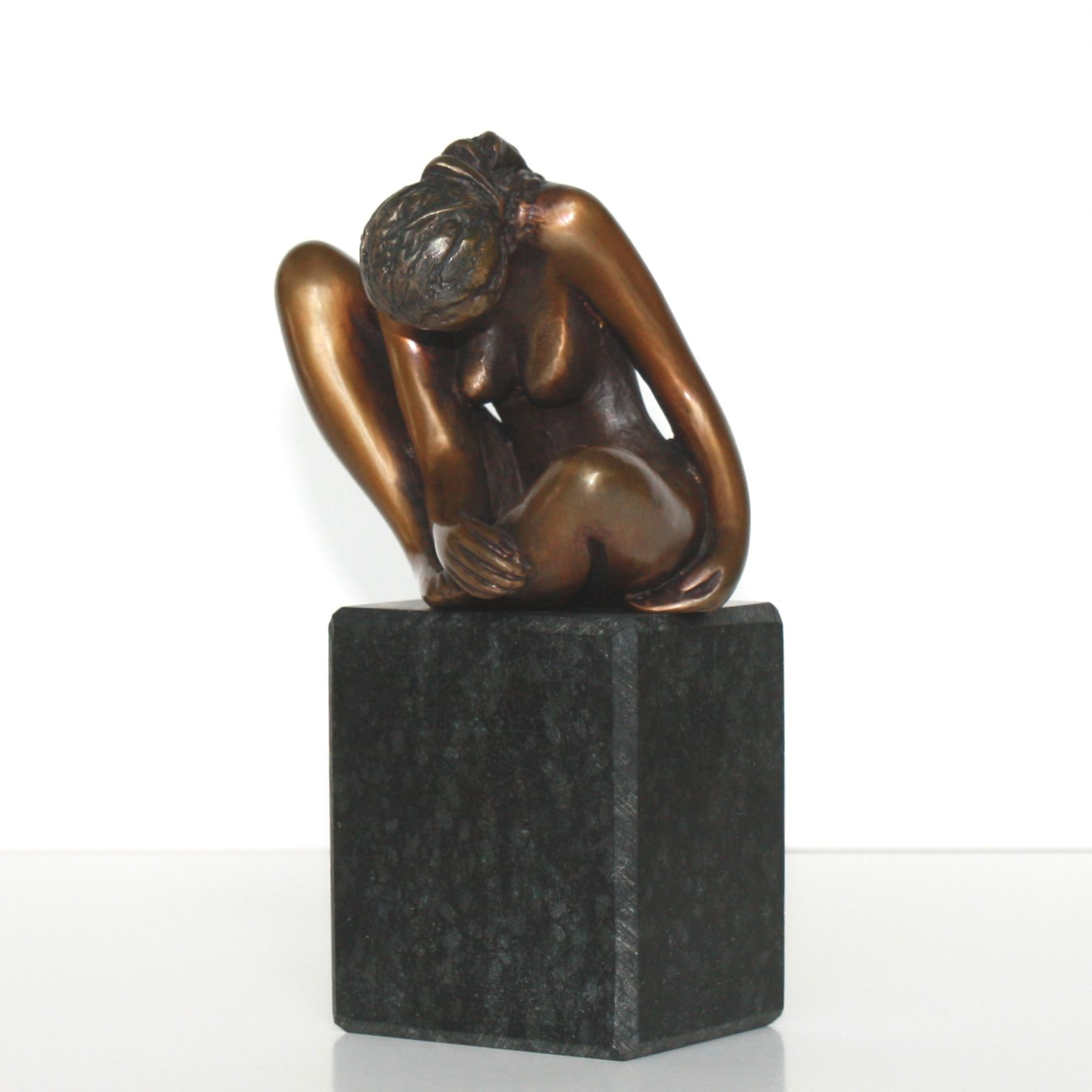 Bronze Skulptur, weiblicher Körper, Frau von Bruno Bruni