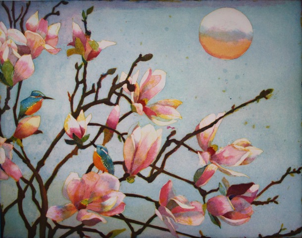 Große Magnolien von Jutta Votteler