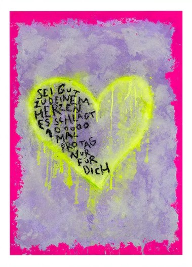 Herzwerk Kunstdruck von Natalie Irber