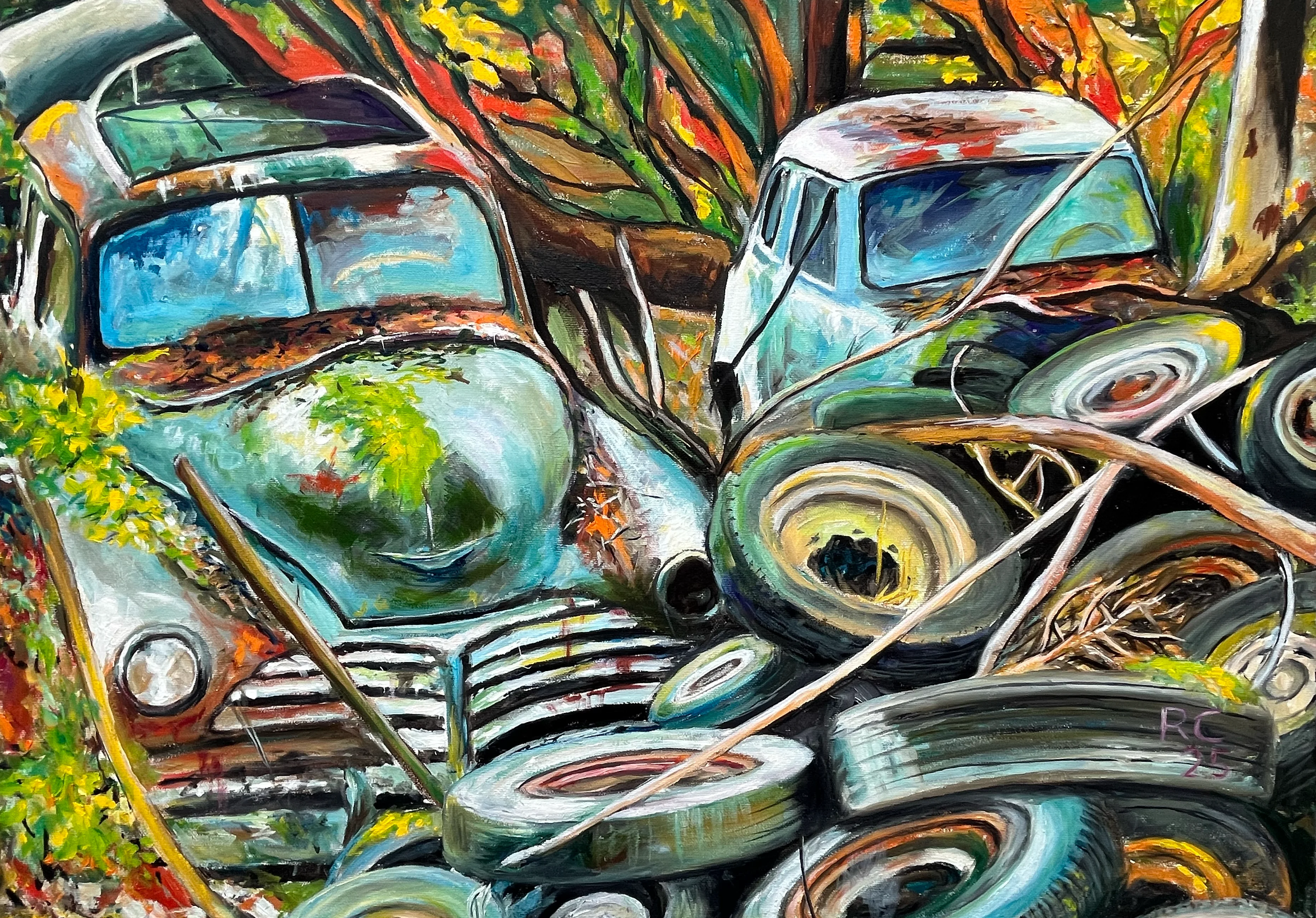 "Stillleben Autofriedhof" von Dr. Conze