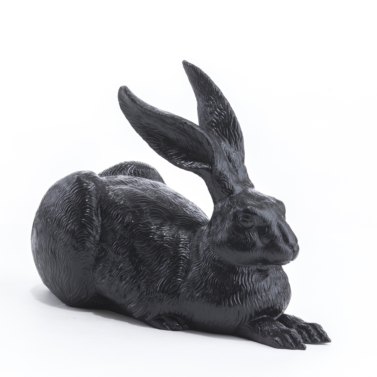 Ottmar Hoerl Duerer Hase in Schwarz, Kunstwerk, Plastik, 3D Objekt