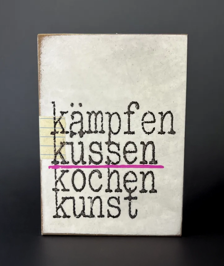 "kämpfen küssen kochen kunst" von Jan M. Petersen