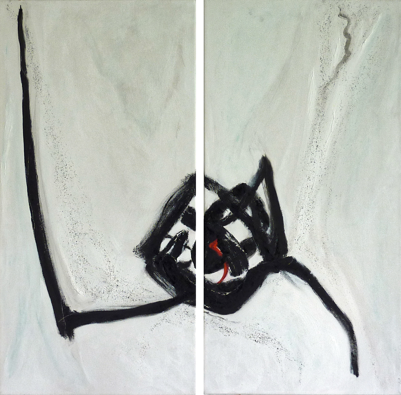Gedankenknoten_XXI von Brigitte Struif Modernes abstraktes Kunstwerk auf Leinwand