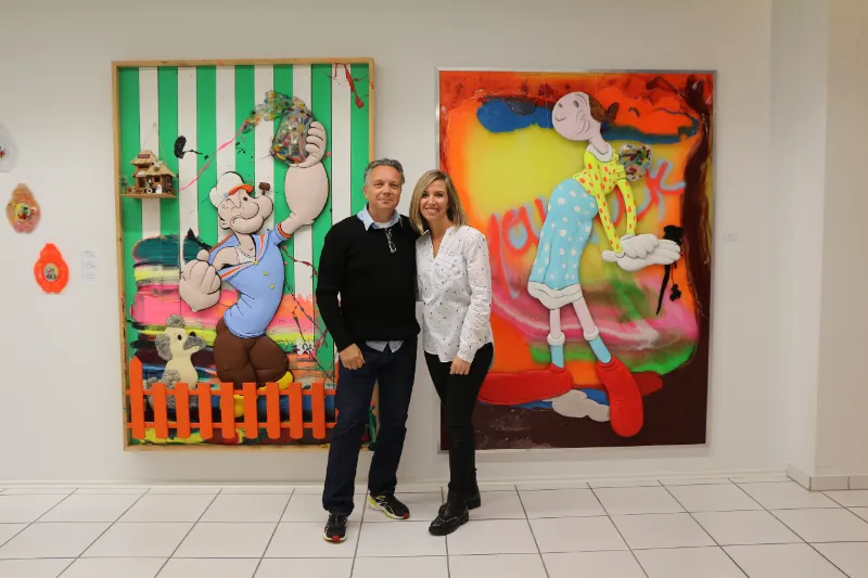 Galerie Schmidt Impressionen Ulrik Happy Dannenberg Ulrik Happy Dannenberg und Nadja Schmidt-Widua