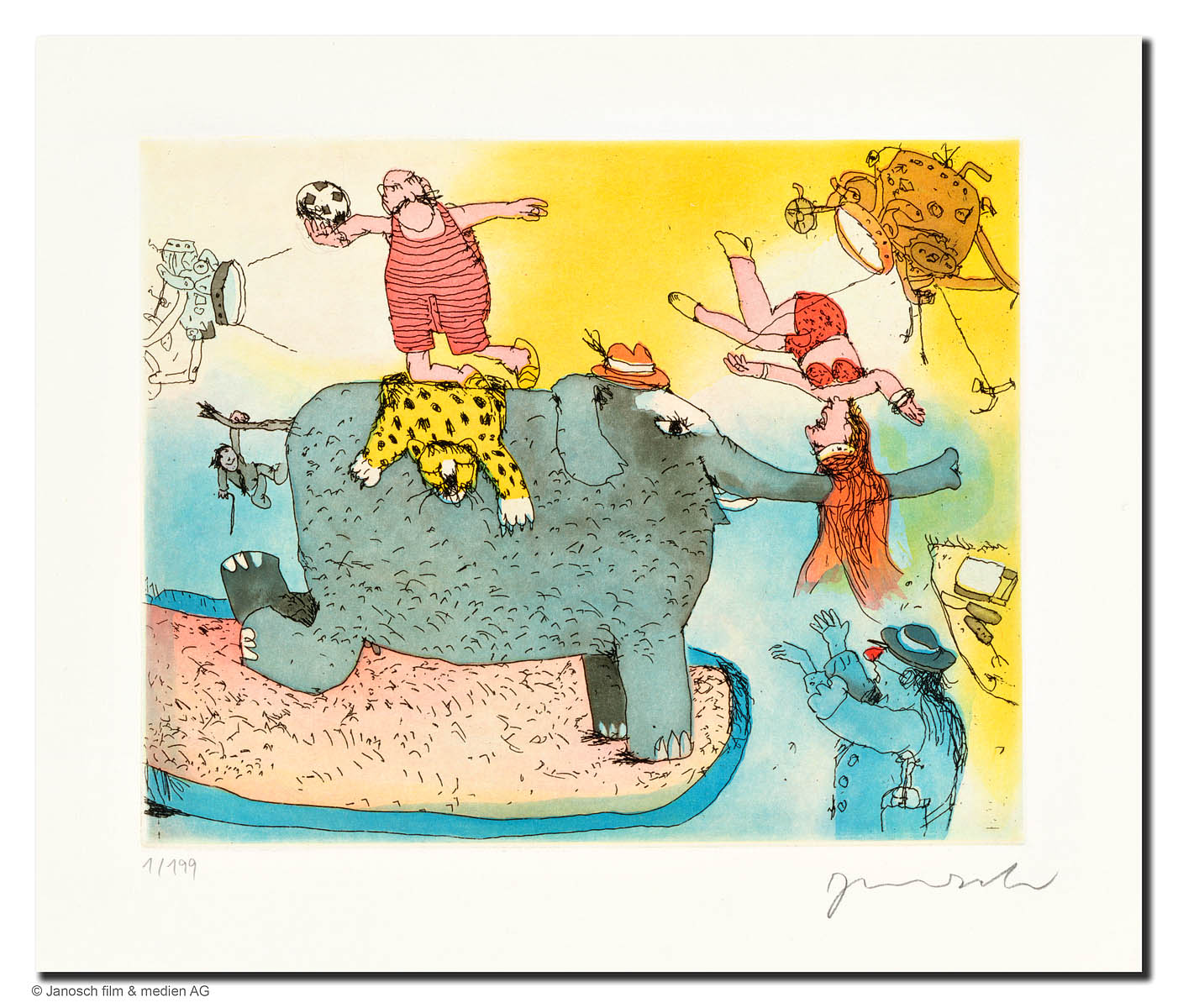 Der Elefant steht hier im Licht...
