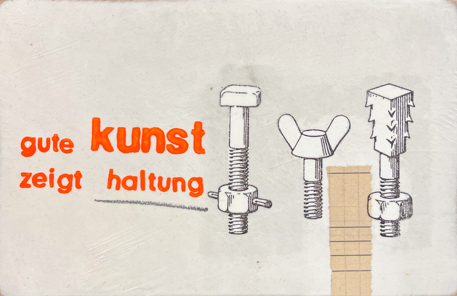 Gute Kunst zeigt Haltung von Petersen, 3D Kunstobjekt