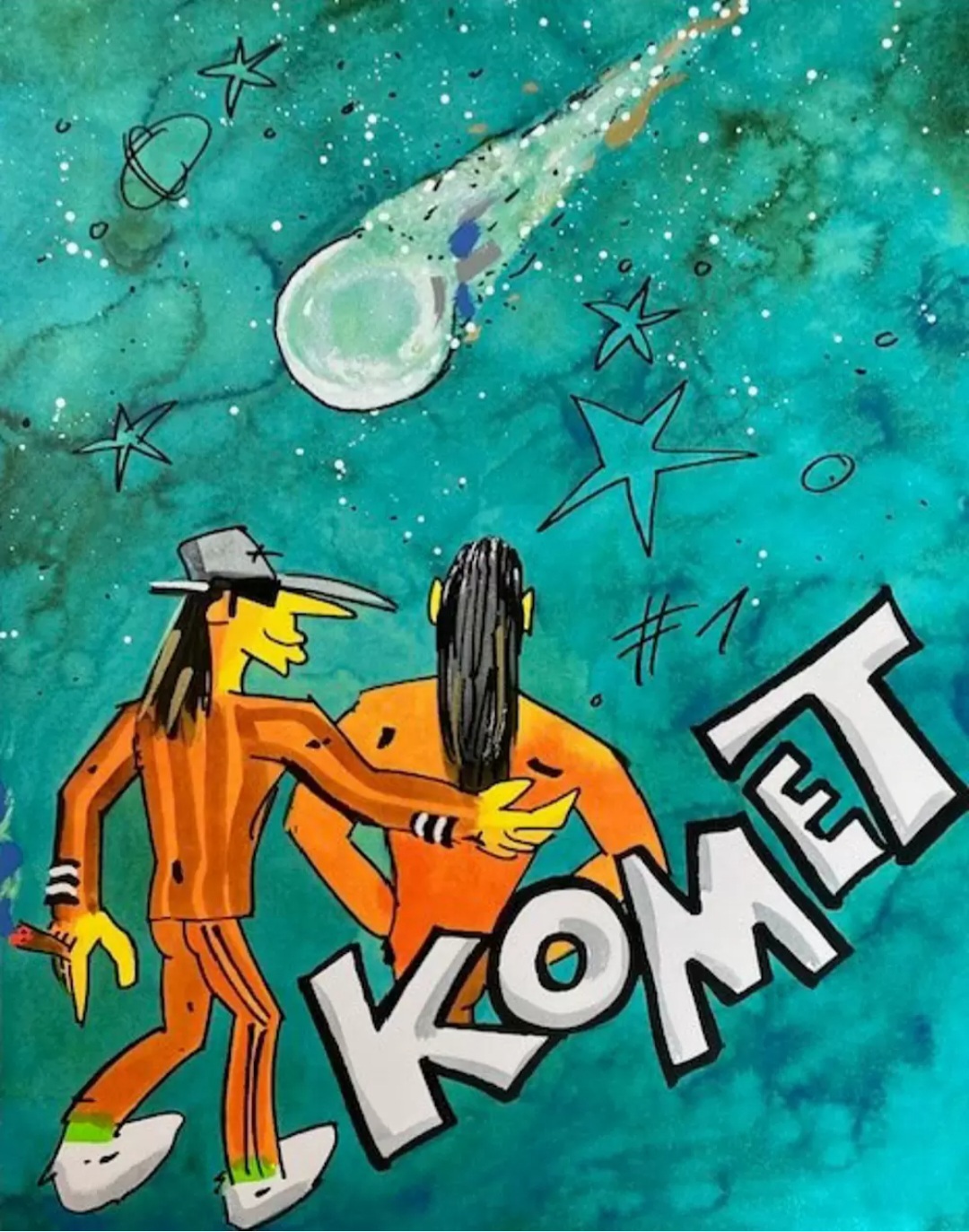 Udo Lindenberg: Komet (Edition 2023) Siebdruck handsigniert + nummeriert, NEU!