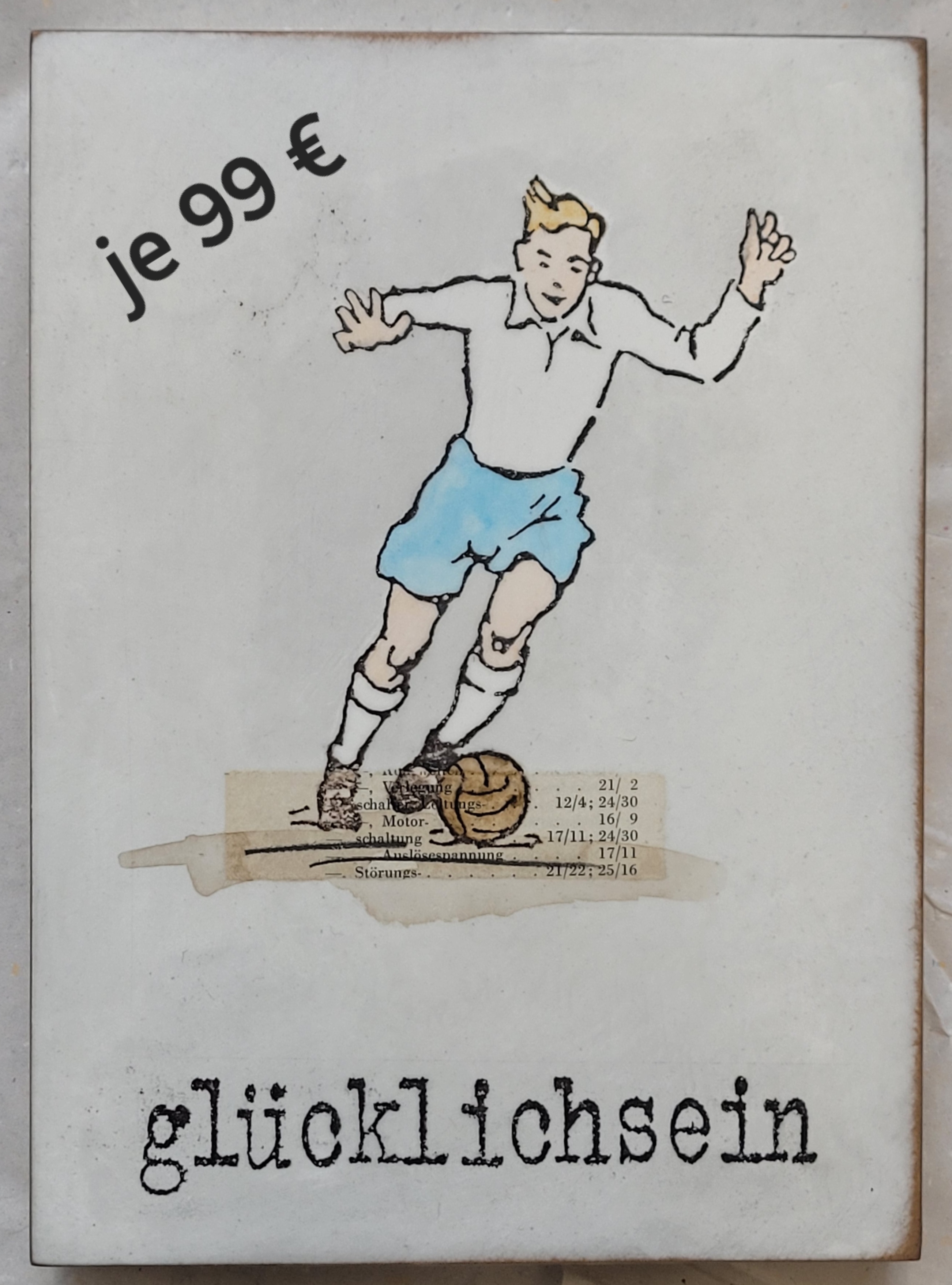 Glücklichsein - Fußballjunge von Jan M. Petersen