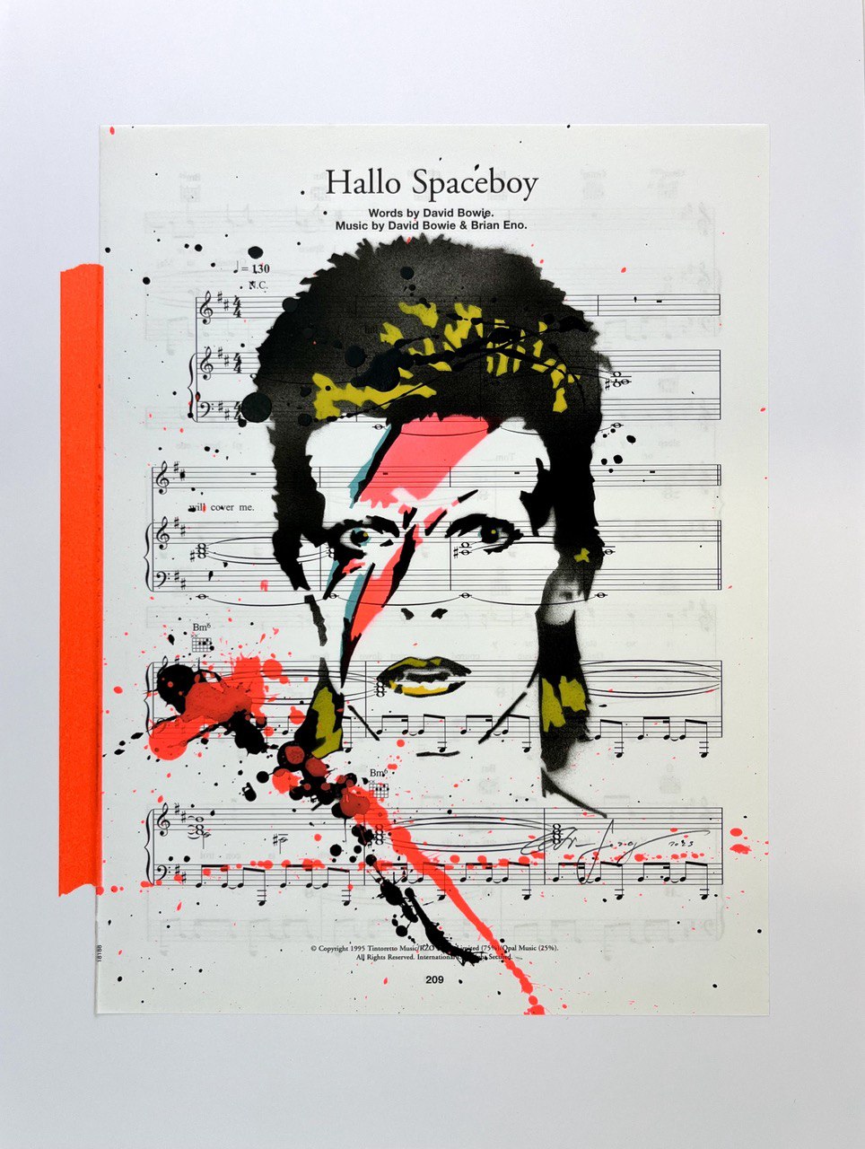 "David Bowie - Hallo Starboy Pop Art" von Christian Herzog