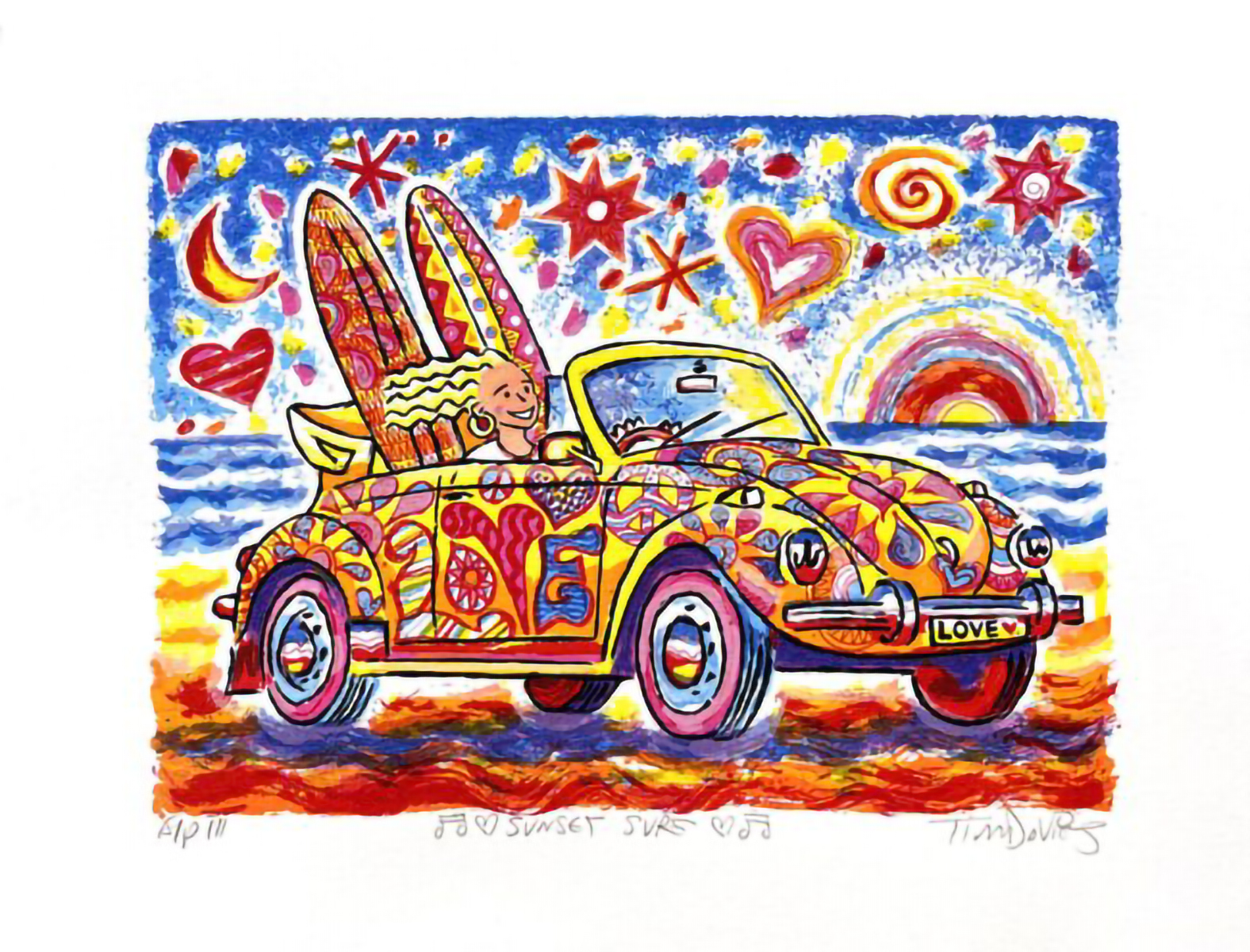 Sunset Surf von Tim Davies Sunset Surf von Tim Davies