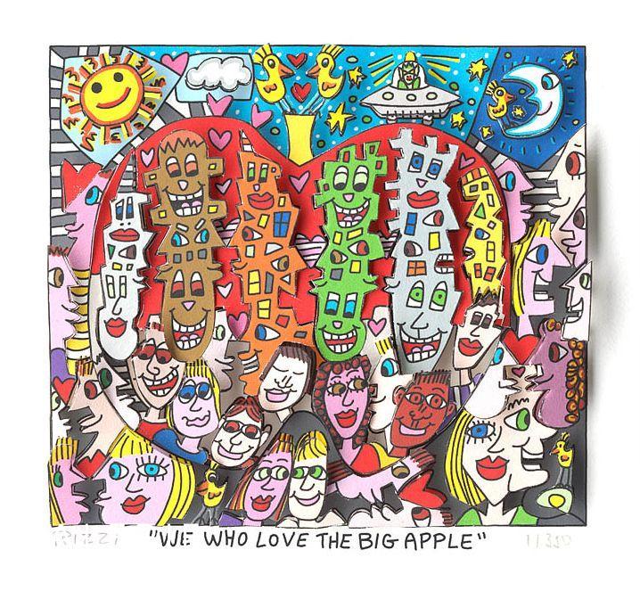 We who love the big apple von James Rizzi