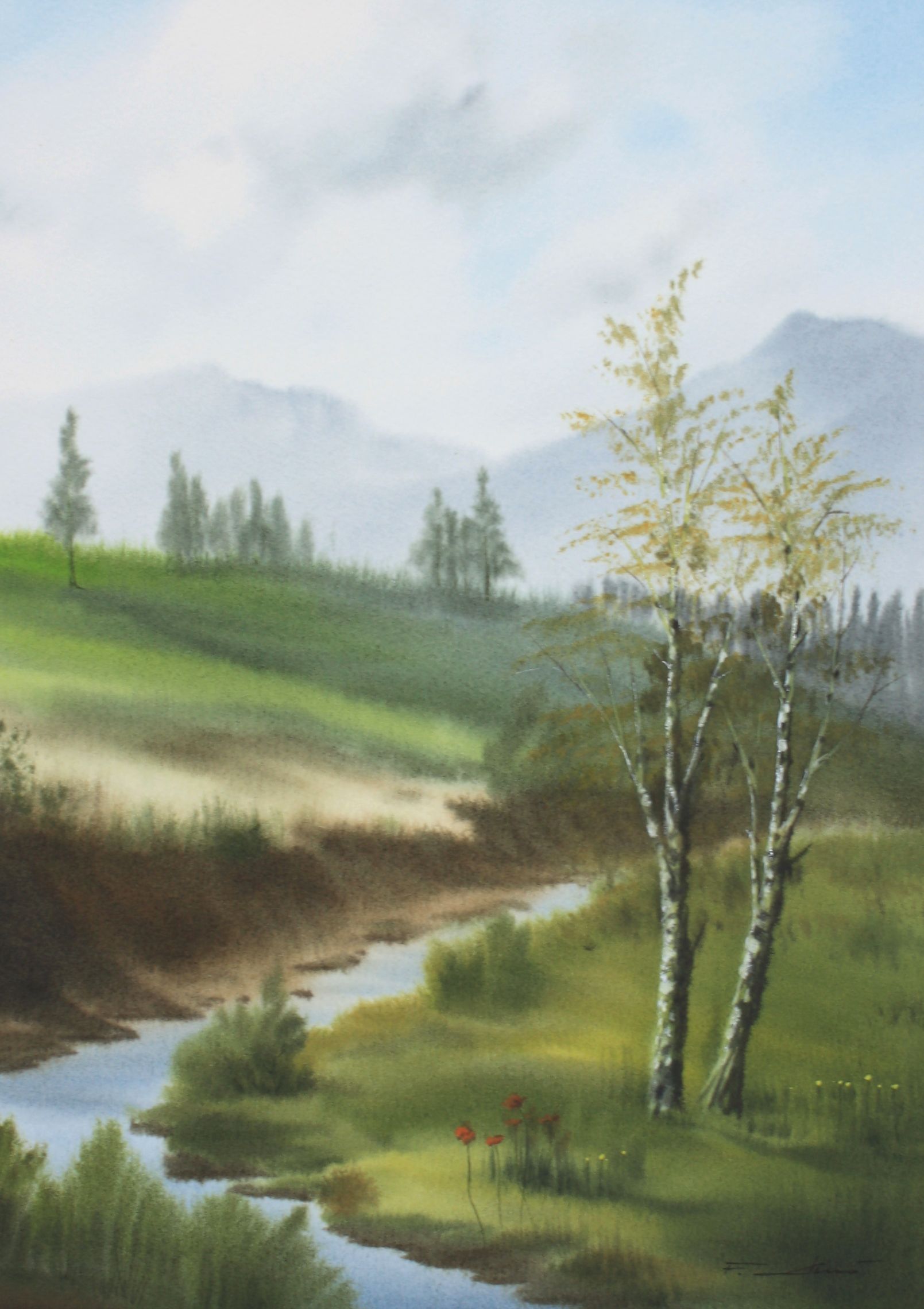 Art-Nr-871_02 Zwei Birken