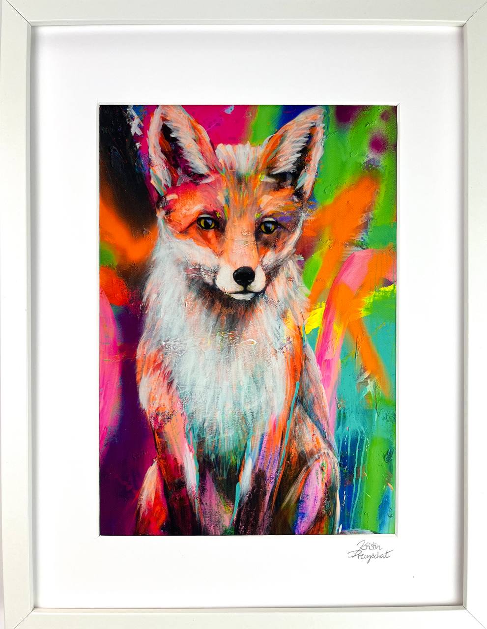 Fuchs Filou Kunstdruck von Kristin Preugschat