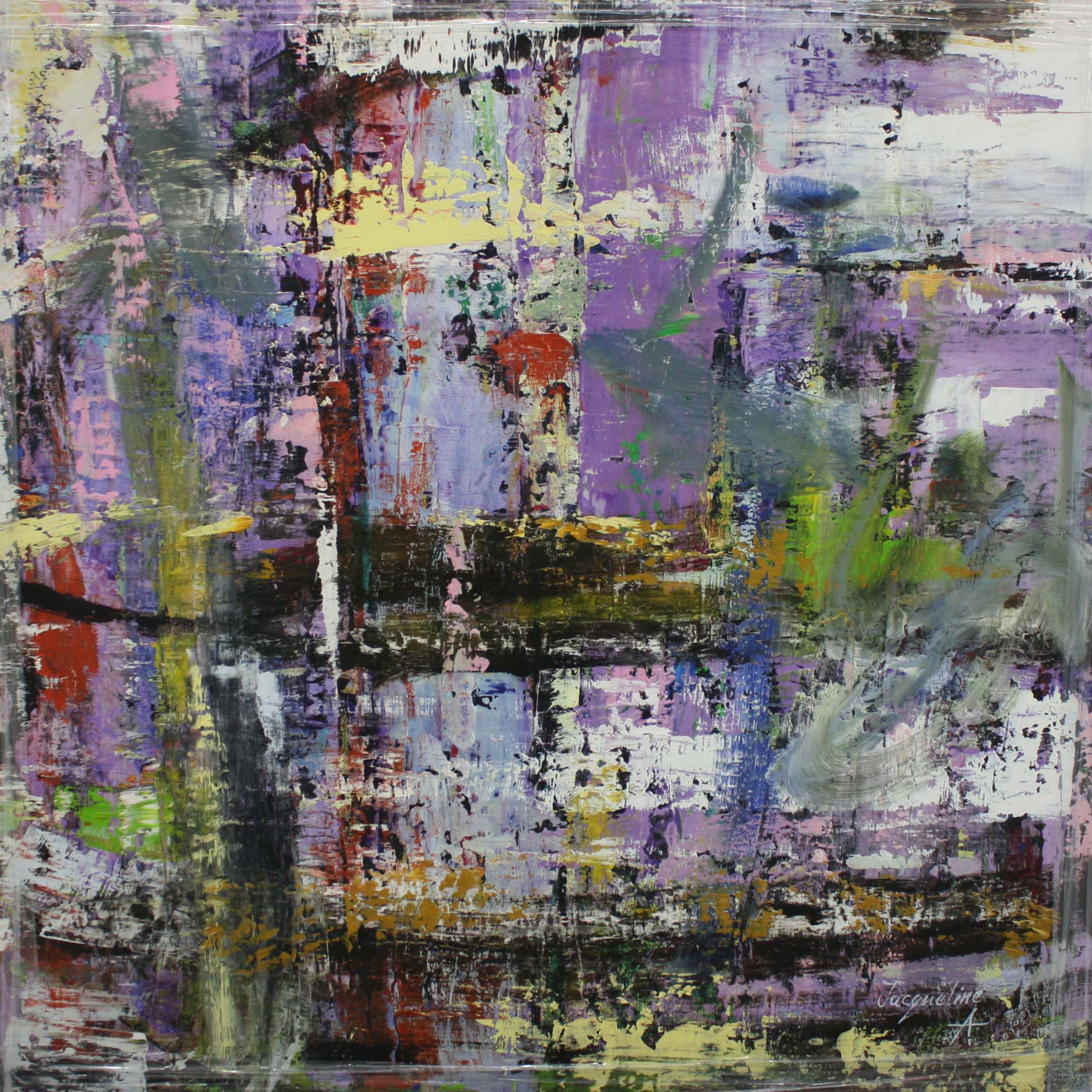 Art-Nr-908 Abstrakt Vilolett