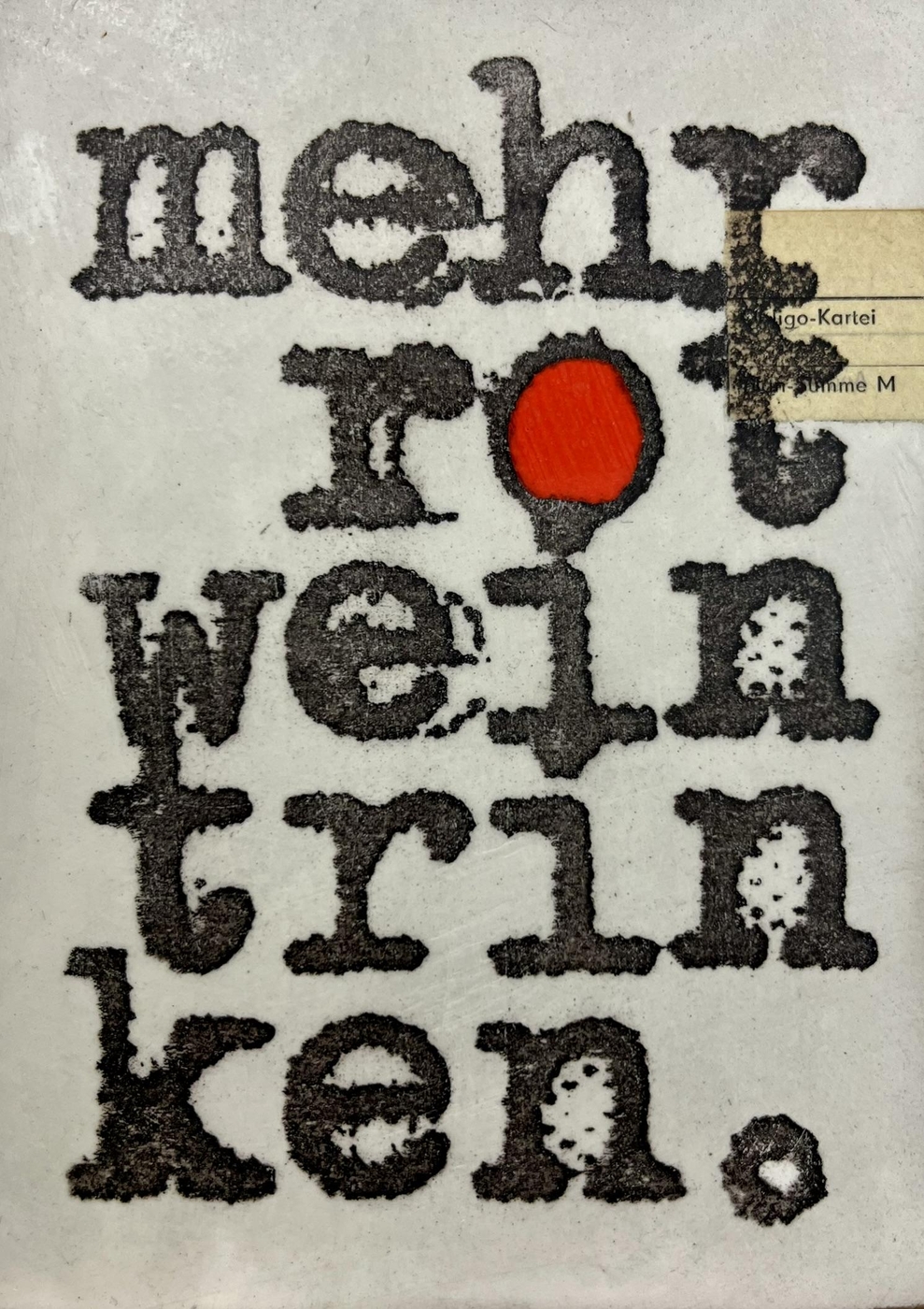 "Mehr Rotwein trinken" von Jan M. Petersen "Mehr Rotwein trinken" von Jan M. Petersen