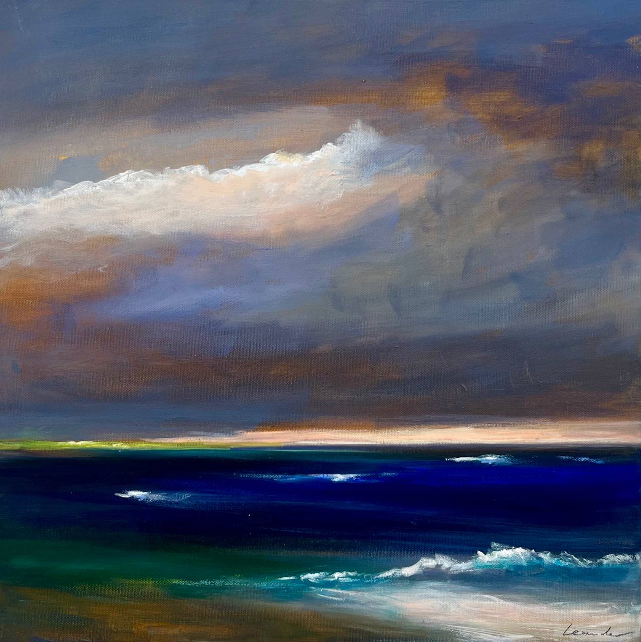 "Nächtliches Meer I" von Leander