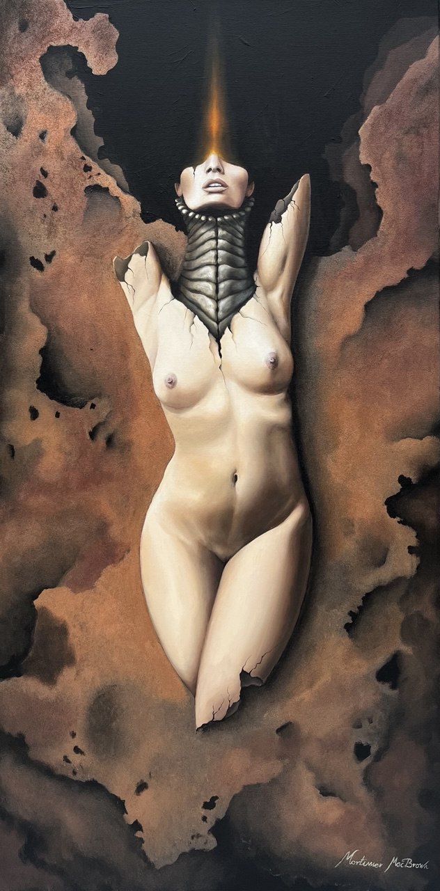 „Frau auf Rost“ von Mortimer „Frau auf Rost“ von Mortimer