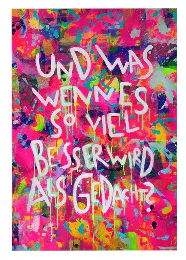 Besser als gedacht Kunstdruck von Natalie Irber