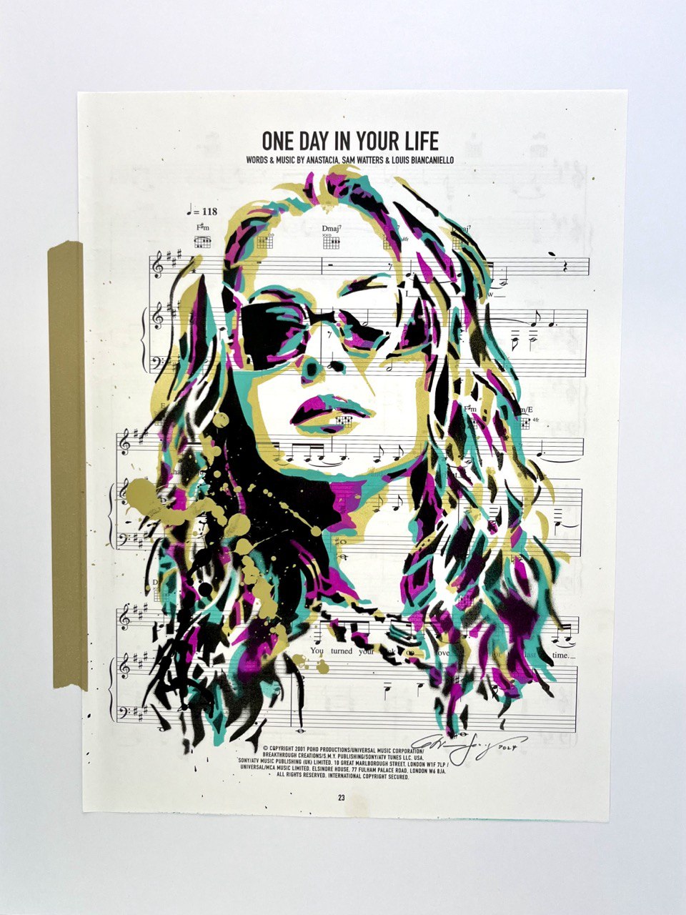 "Anastacia - One day in your life Pop Art" von Christian Herzog