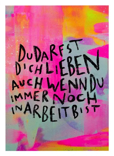 In arbeit Kunstdruck von Natalie Irber